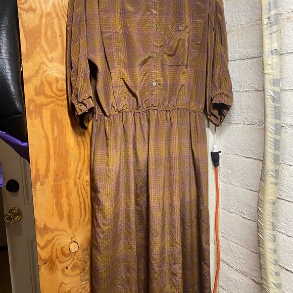 Vintage Donna Morgan For Non Stop Brown Midi Dress - Picture 10 of 12